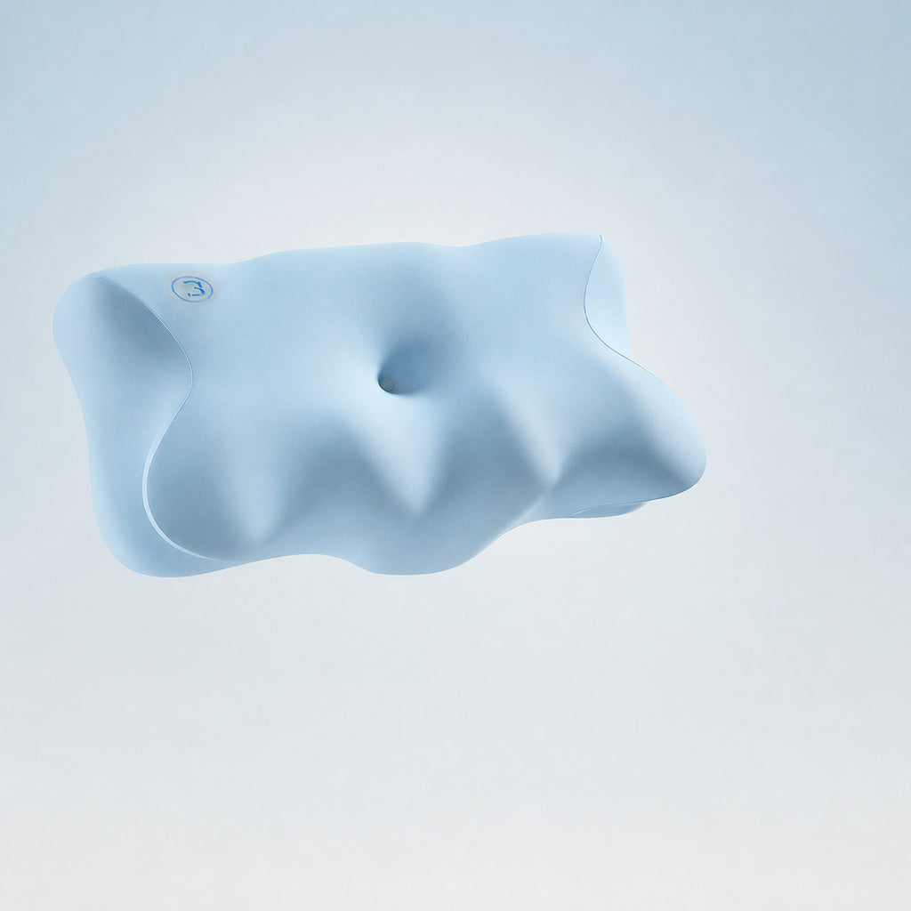 Deep-Wave Cervical Support Pillow for Neck Support, Blue