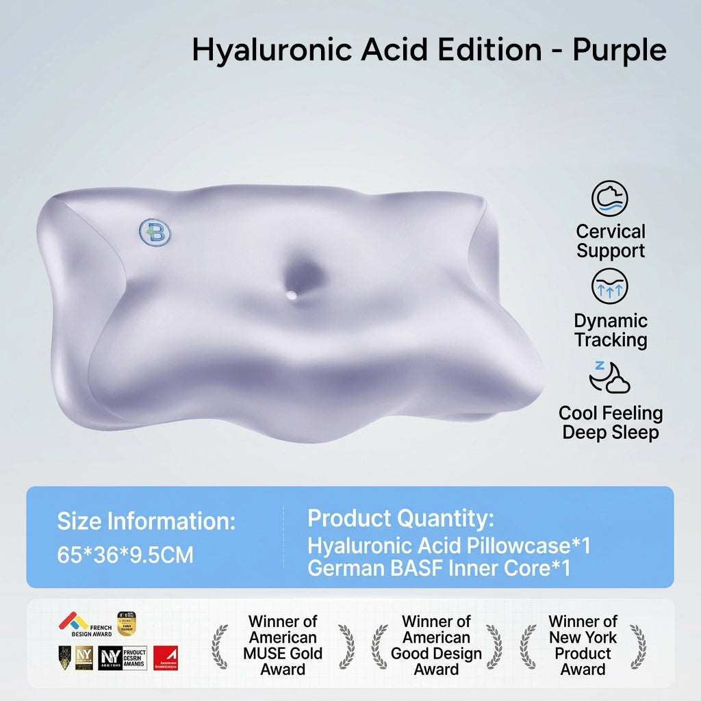Deep-Wave Cervical Support Pillow