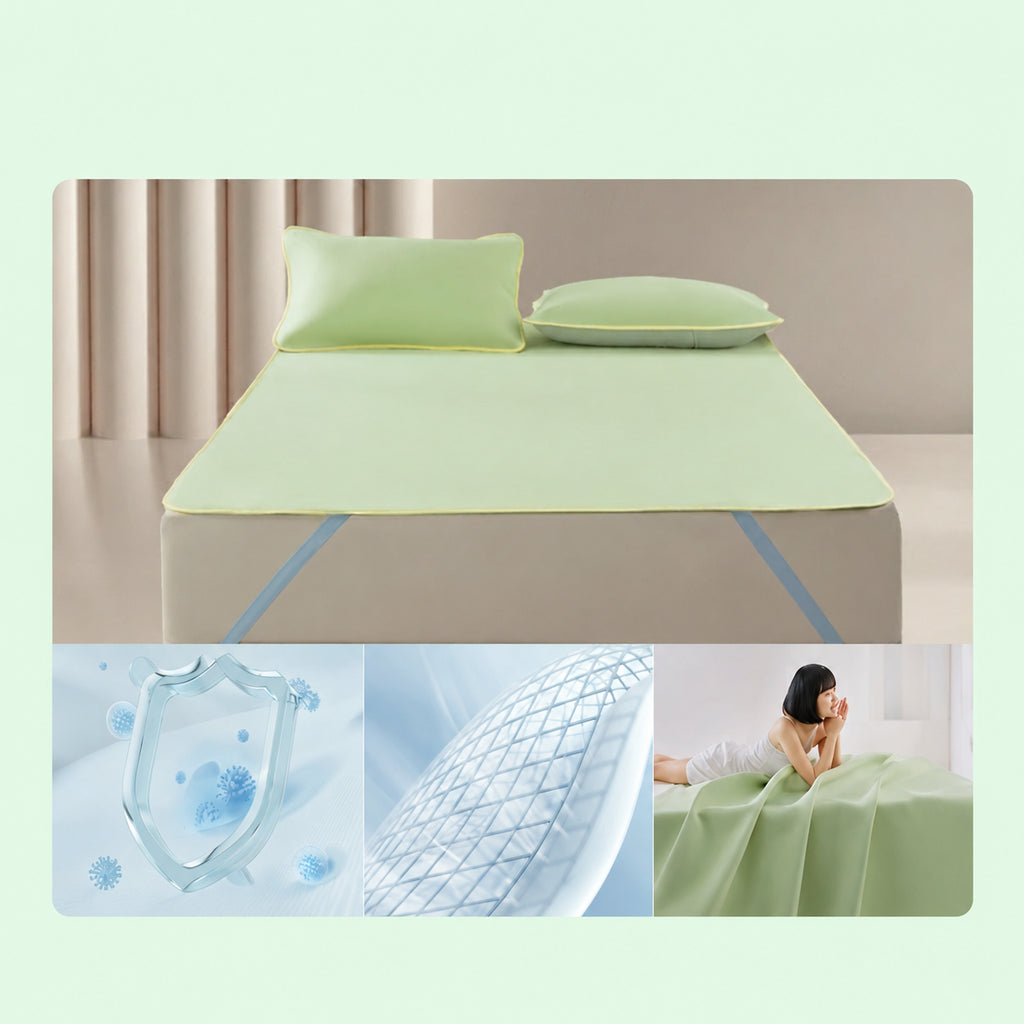 Ice Silk Cooling Mattress Pad Mattress Protector for Bedding Protection, Multiple Colors, 59x79 in/71x79 in