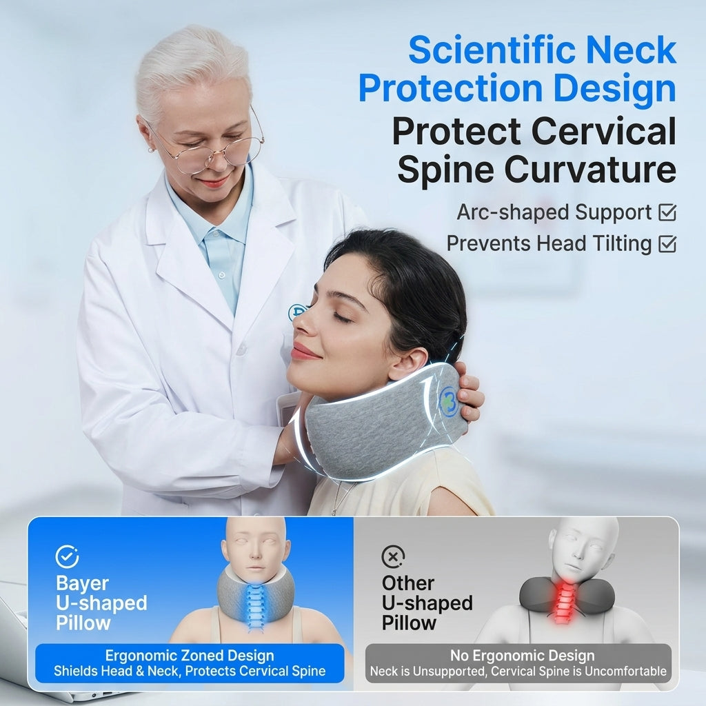 Ergonomic U-Shaped Travel Pillow